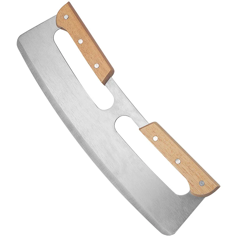 35cm Large Pizza Cutter Sharp Rocker Blade Stainless Steel Pizza Slicer Knife with Cover Kitchen Tools Accessories