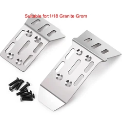 Durable Stainless Steel Front Skid Plate Rear Chassis Armor Protector (For Granite Grom)