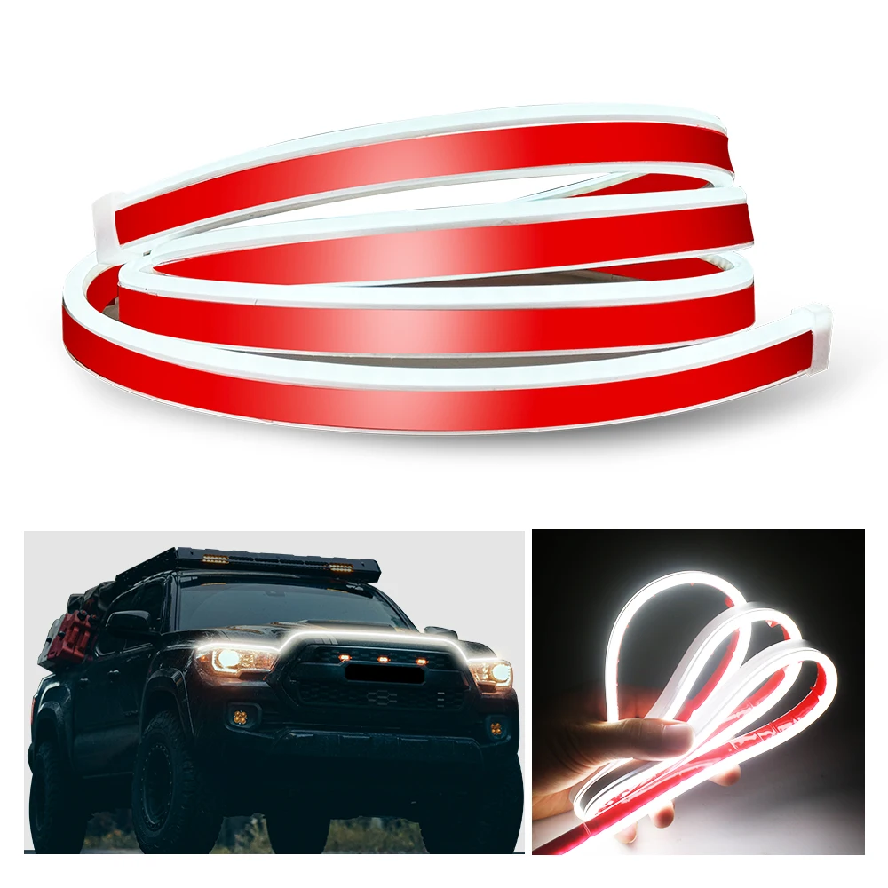 Faixa De LED Nilight Para Capô - 159cm Branca à Prova D'água IP68