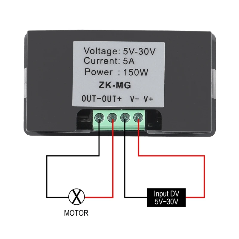 5V 12V 24V 150W Motor Speed Controller PWM Adjustable Speed Controller with Stepless Variable Rotarys Switches PWM