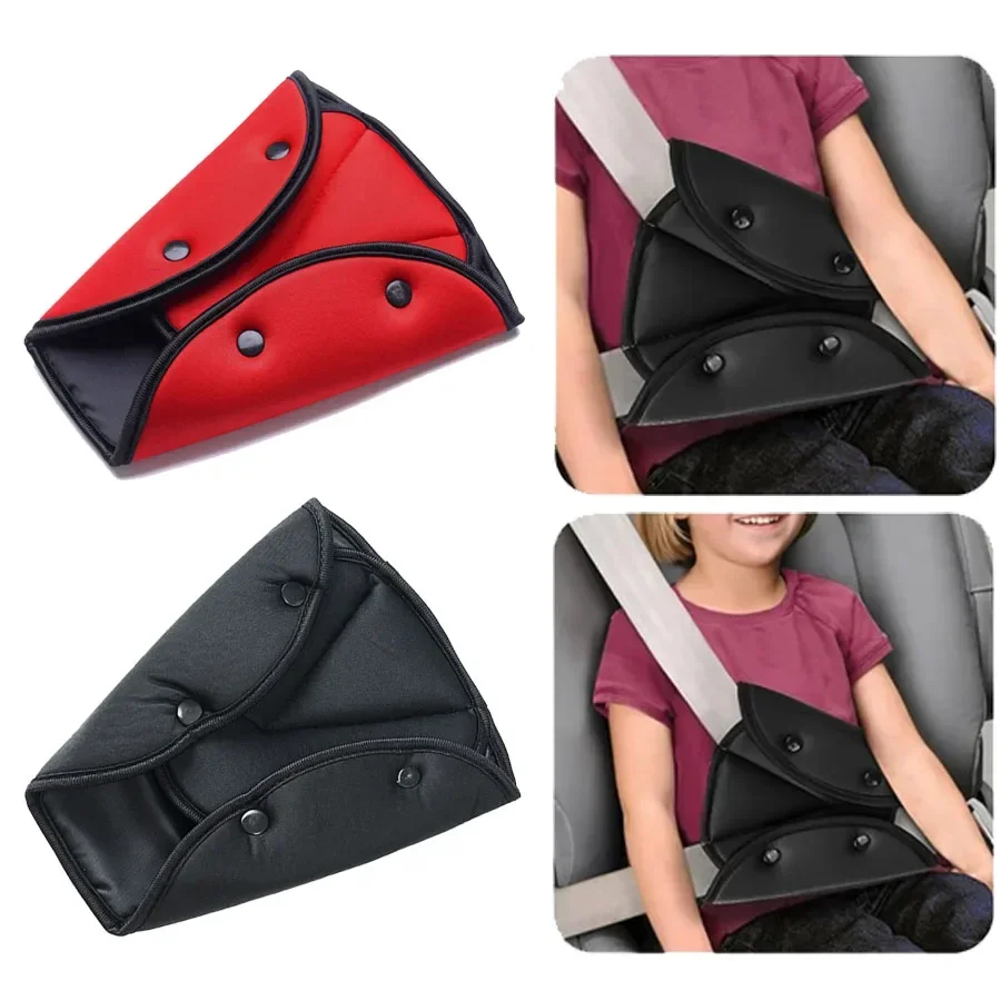 Seat Belt Adjuster for Kids Adults Triangle Positioner Car Seat Strap Pads Cover Adjuster for Kid Belt Clips Safety Strap