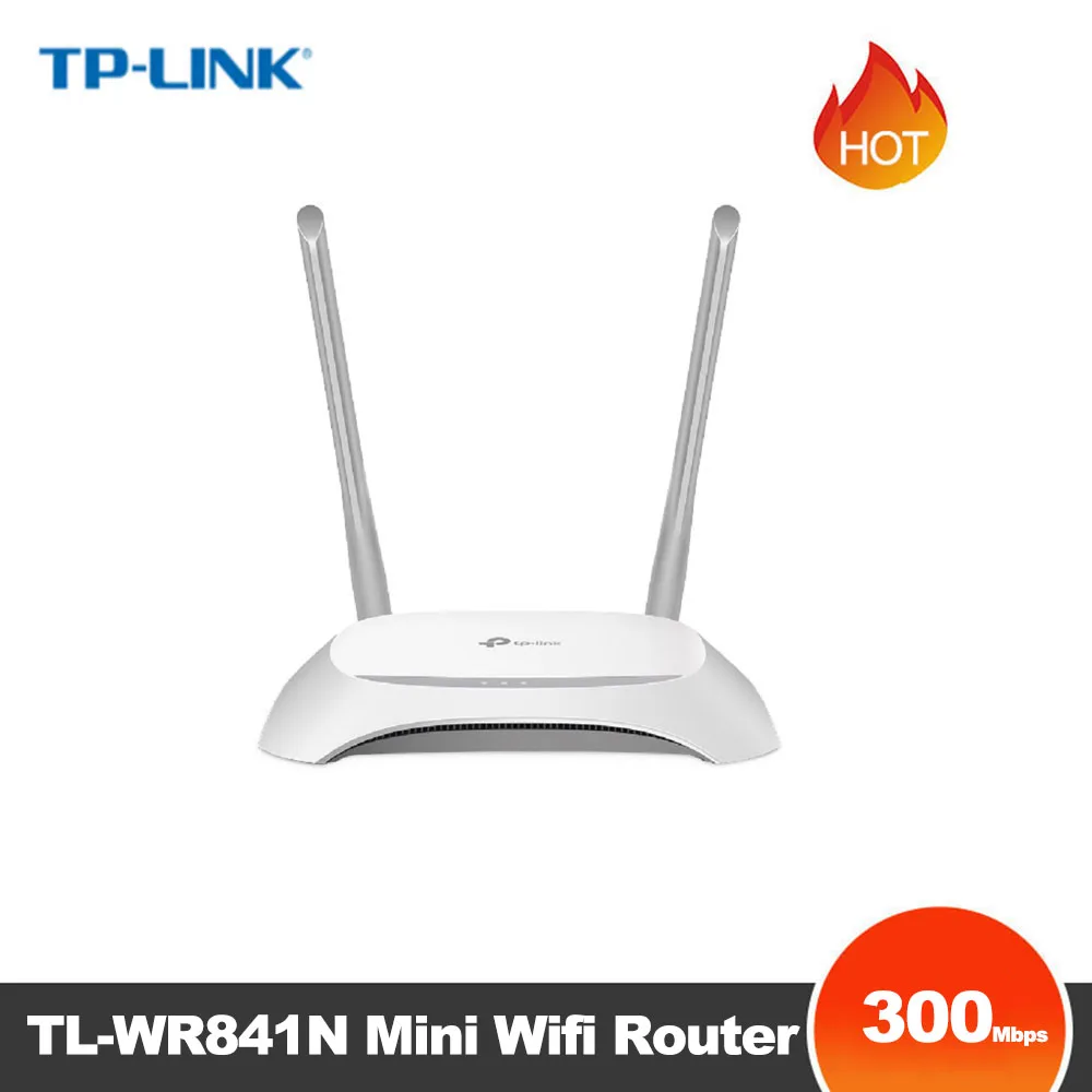 

TP-LINK TL-WR841N 300Mbps Mini Wifi Router 2.4G Wireless Router Wifi Repeater with 2*5dBi High Gain Antennas English Firmware