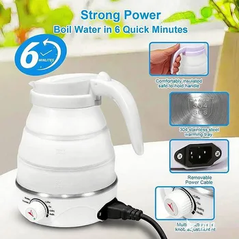 Portable electric kettle home travel folding kettle automatic power-off electric  automatic kettle Quickly Boils Water 1