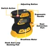 125mm Brushless Disc Random Orbital Electric Sander Grinder Polisher Sanding Machine 3 Speed for Makita 18V Battery(No Battery)) 2