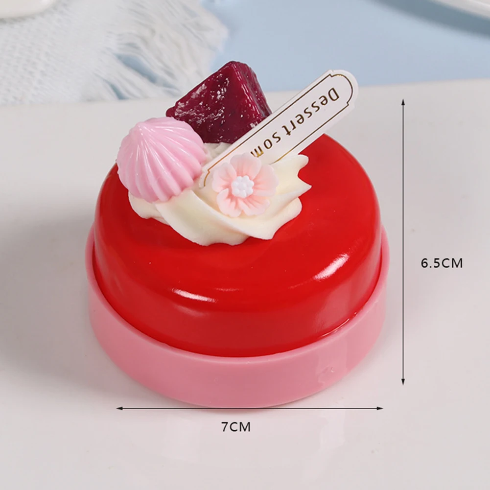 1PC Artificial Fruit Cake Biscuit Fake Food Decoration Photography Props Food Simulation Cake Model Tea Table Decoration