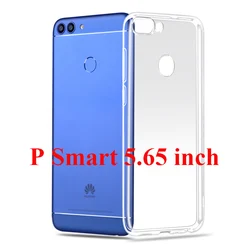 Premium Transparent Silicone TPU Slim Fit Case - Clear Soft Back Cover (P Smart 5.65)