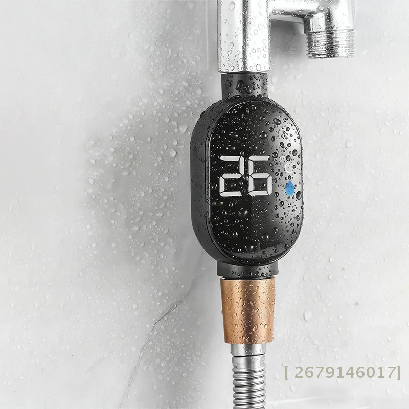 {YY26} Jauge de température de pomme de douche Indicateur de température de l'eau domestique Affichage à écran tactile Accessoire de douche de salle de bain maveraYY26").