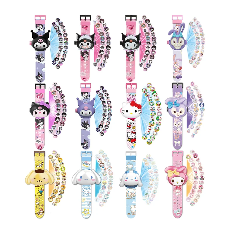Orologio Di Proiezione Sanrio 24 Tipi Di Immagini Proiettate Hello Kitty Kuromi Orologio Digitale Per Bambini Orologi Da Polso Giocattolo Regali Di Co