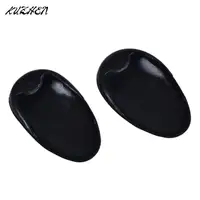 Couvre-oreilles en plastique pour barbier professionnel, outils de coiffure, protecteur de embaupour cheveux, bouclier noir, accessoires de salon, 2 pièces 2