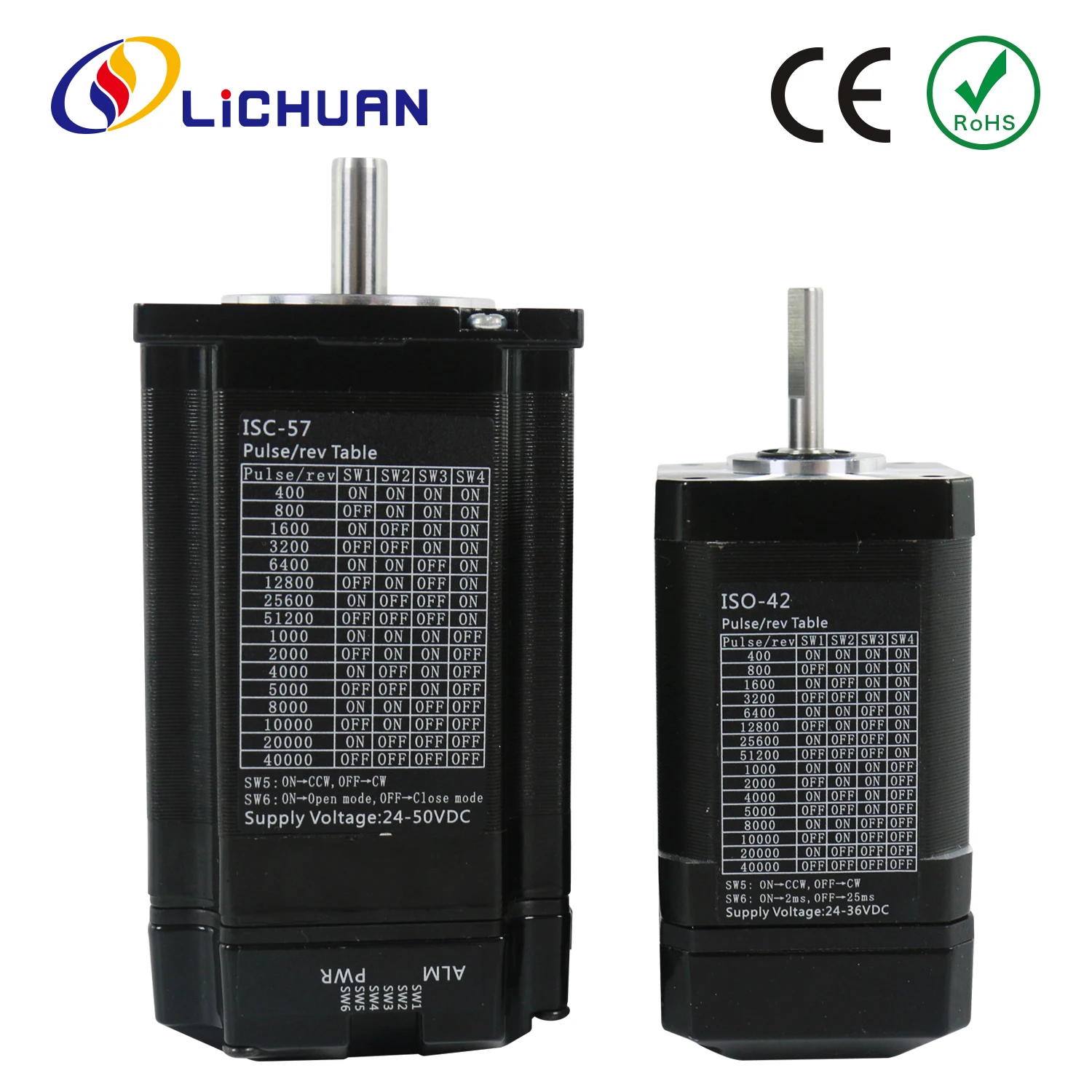 Lichuan 36V 3A/4A 1000PPR 2/3N.m Integrated StepperMotor 2Phase Nema23 ClosedLoop Integrated Stepper Motor Driver for New Energy