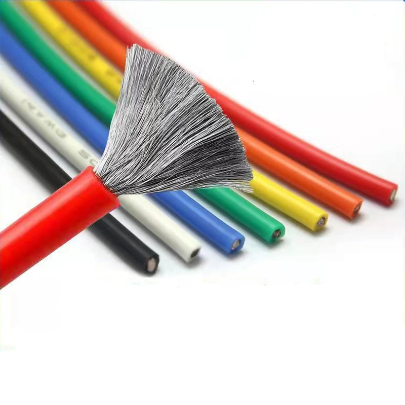 (5-Farben-Mischset) hitze beständiger flexibler Silikon draht 30/28/26/24/22/20 awg18awg16awg Litzen kabel verzinnter Kupferdraht – Detail 4