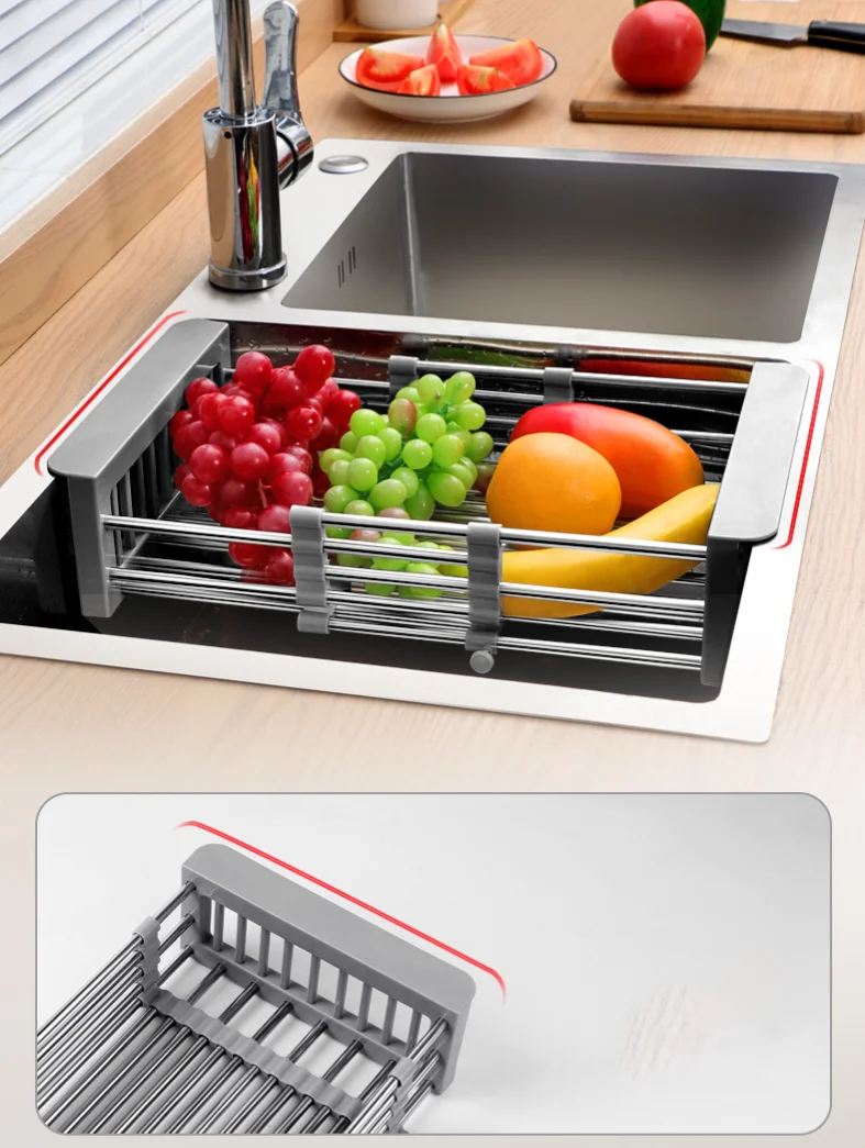 Stainless steel drain rack