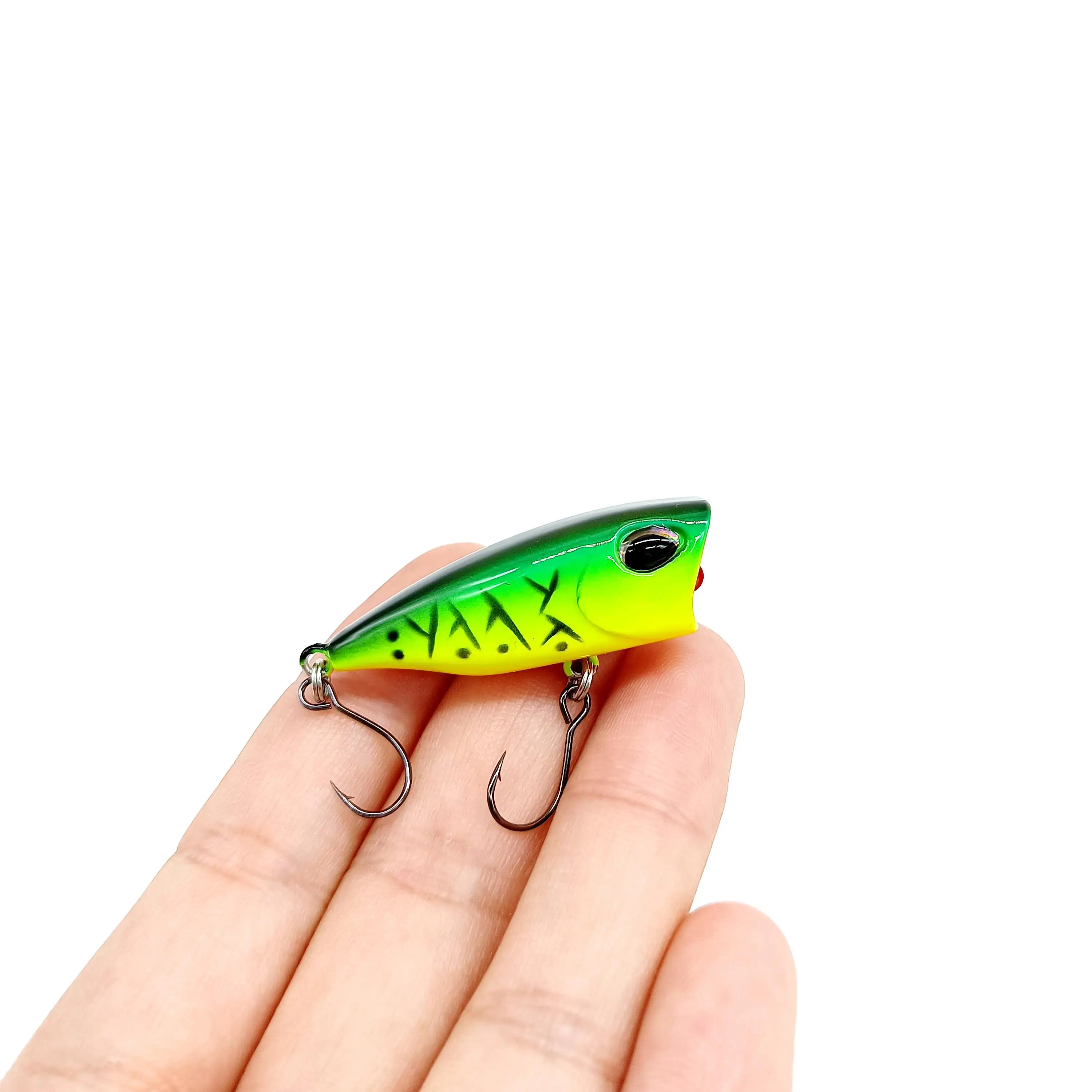 Mini Popper Fishing Lures 3.2g/40mm Small Topwater Hard Bait Artificial Wobblers Plastic Pesca Fishing Tackle fishing lure 1PCS For DUODUOYU