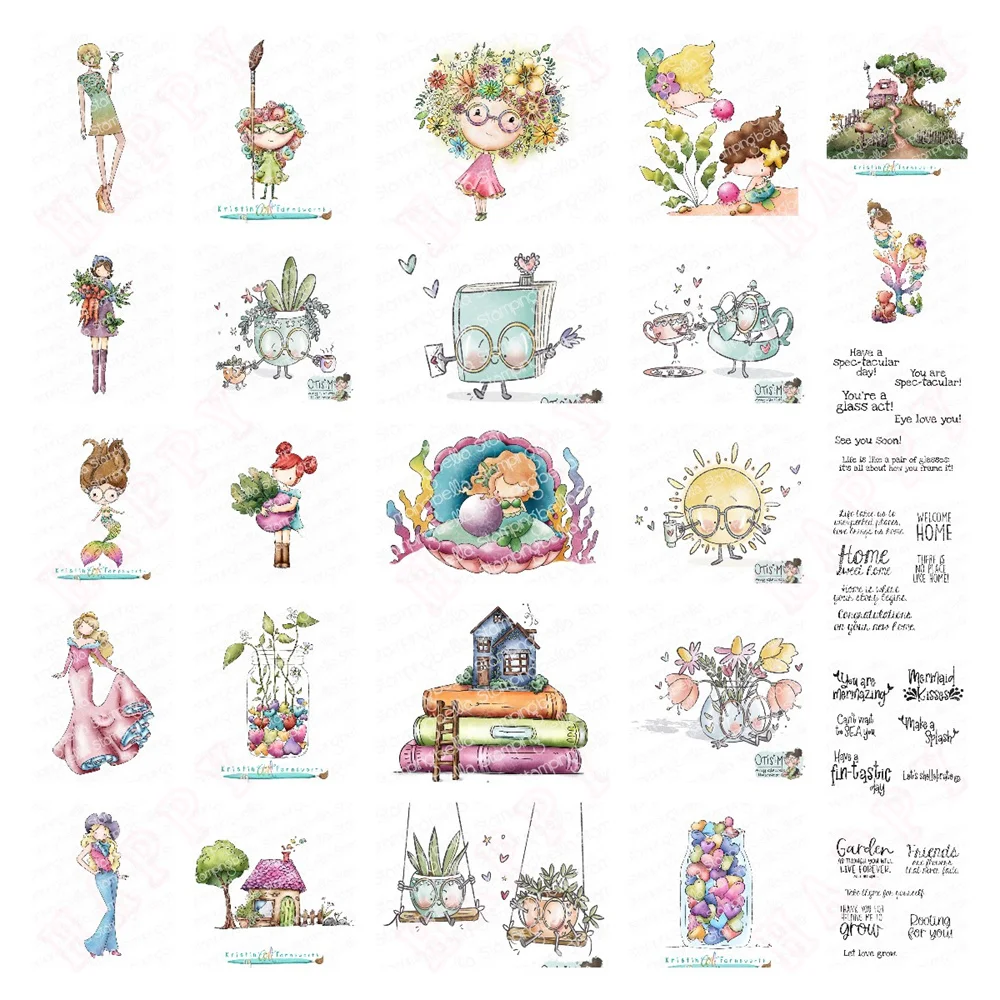 Description Picture 3 of itemMermazing Sentiment Set Stamp Mermaid Silicone Stamps Scrapbook Decoration Embossing Template Diy Greeting Card Handmade 2024