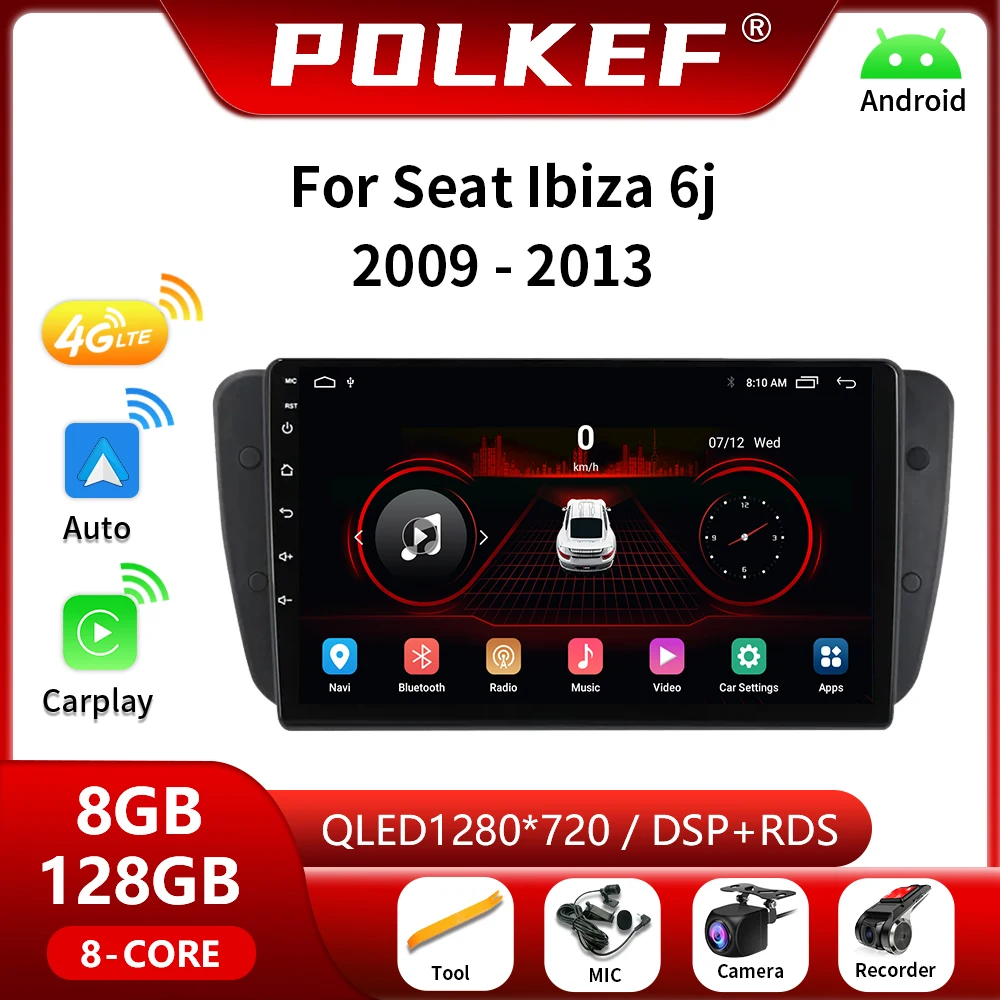 7 Inch 2Din For Seat Ibiza 6j Android Radio multimedia Player GPS DVD  CarPlay auto Navigation Audio 2 din - AliExpress
