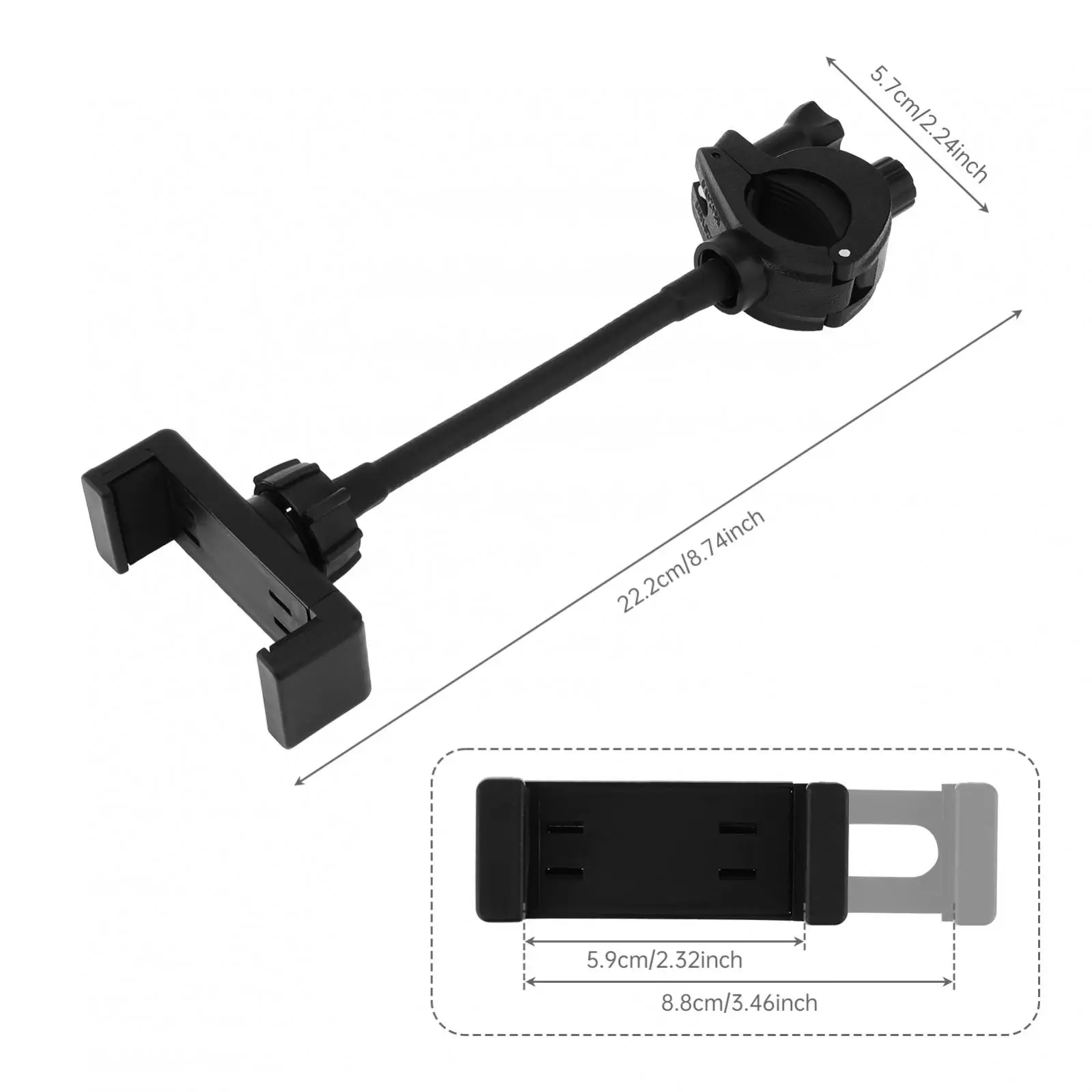 Flexible Phone Holder Mic Stand for Microphones Stand All Smartphones Adjustable