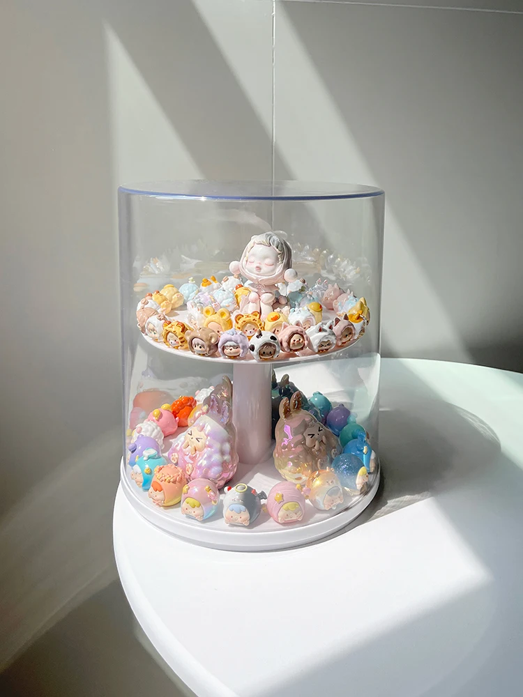 Rotating Blind Box Display Rack Storage for Popmart Hand