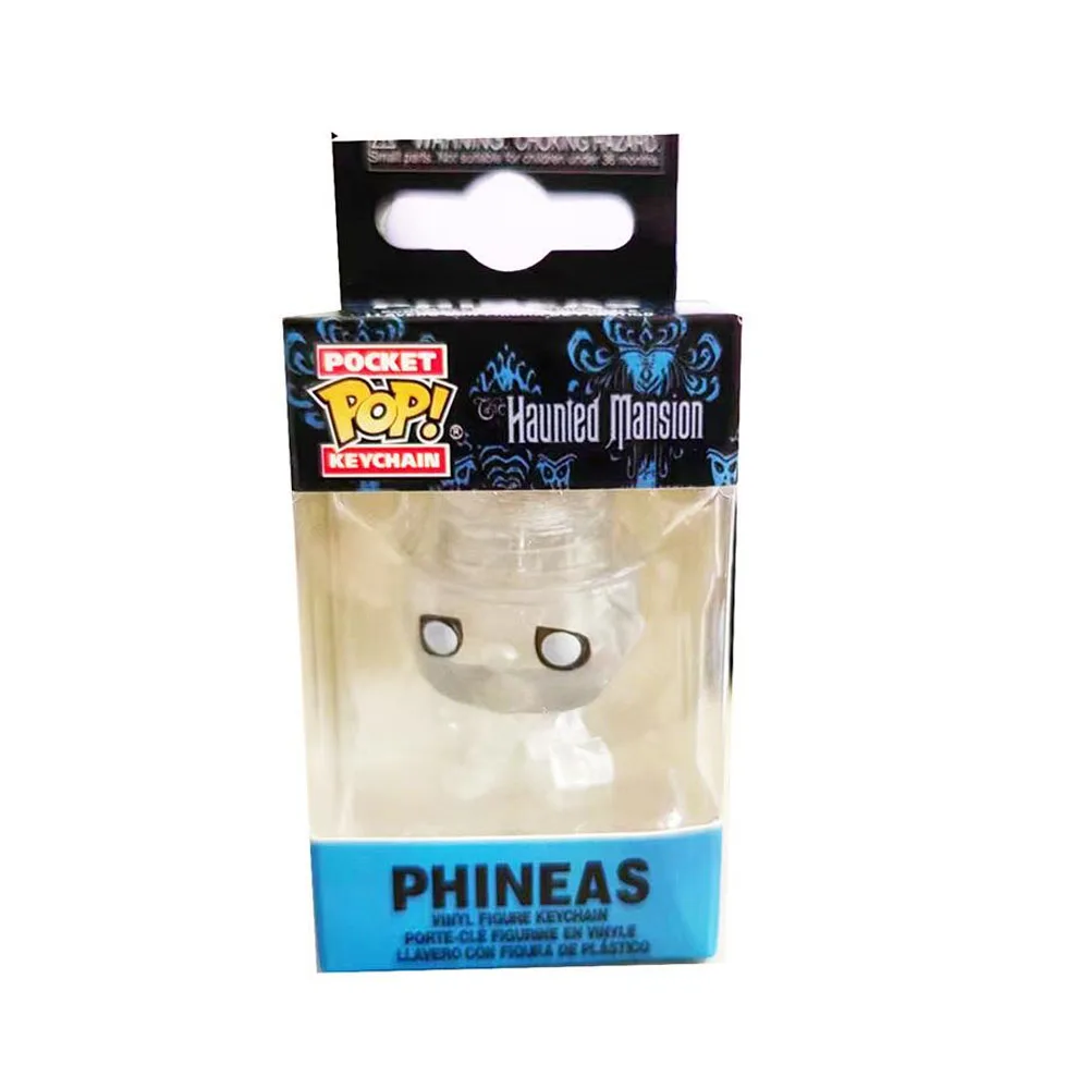thumbnail image 5 of Funko Pop Disney Ezra Phineas Llavero Mansión Encantada Gus Hatbox Fantasma Pop Pocket Disney Llavero Figura de Acción de Vinilo Juguetes Muñecas, 5 of 5