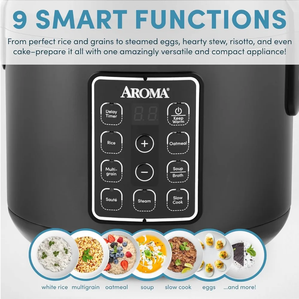 Rice Cooker 12-Cup (Cooked), Digital Rice & Grain Multicooker, Programmable Digital Controls with Automatic Keep Warm Mode 3