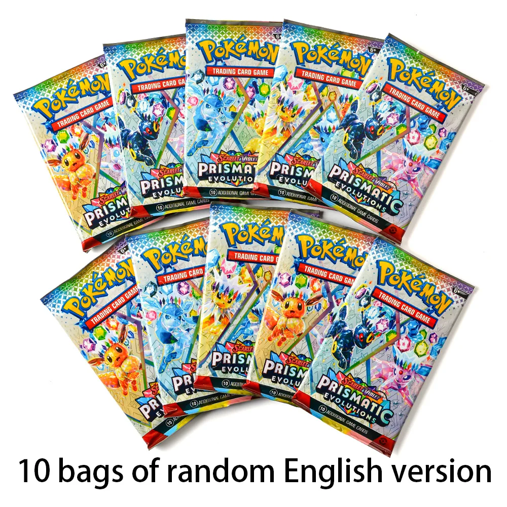 10 Pack Pokemon Cards 151 Team up Sun & Moon Thunder English Trading Card Game Evolutions Booster Collectible Kids Toys Gifts