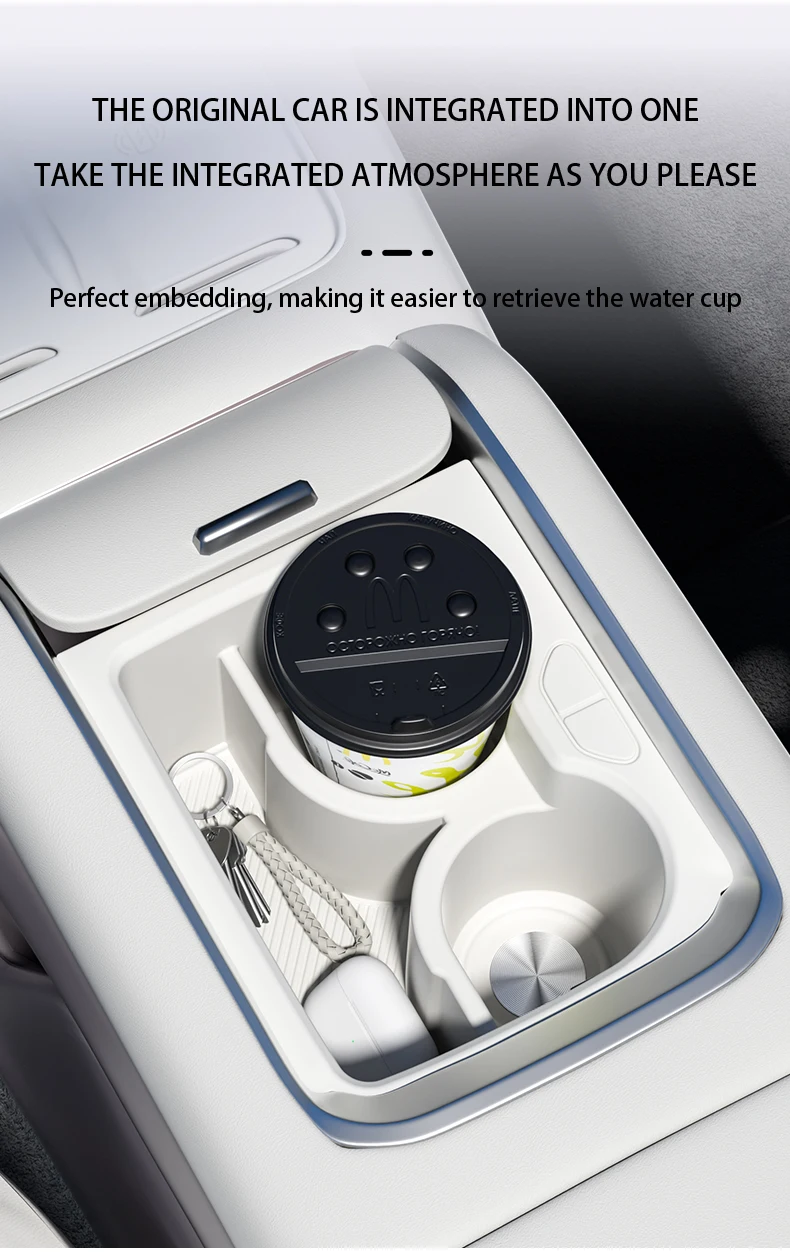 For ZEEKR 7X Silicone central control water cup holder Storage box cup sleeve Ca
