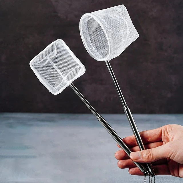 Aquarium Fish   Stainless Steel Retractable Small Shrimp Fishing Nets Fish Accessories For Fish Tank Cleaner Tool 3