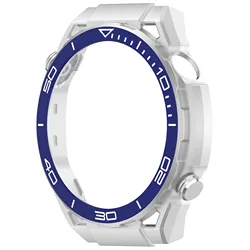 High-Quality Protective PC Case for Huawei Watch GT Series - Enhanced Skin Shell Bumper (Silver Blue)
