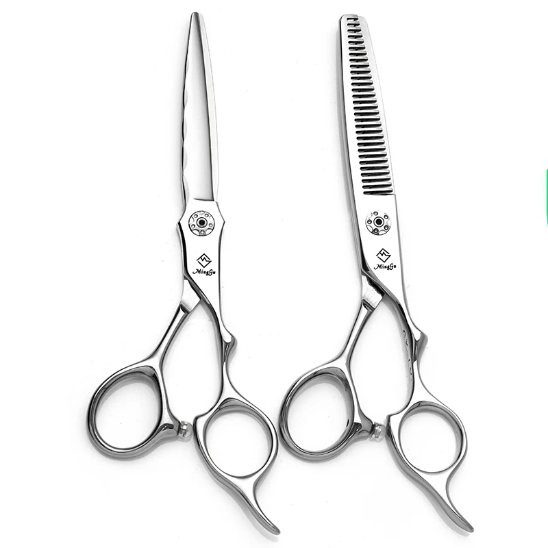 Description Picture 6 of itemMinggu hair scissors professional men and women thin scissors 440C steel 6 inch hairdresser tools