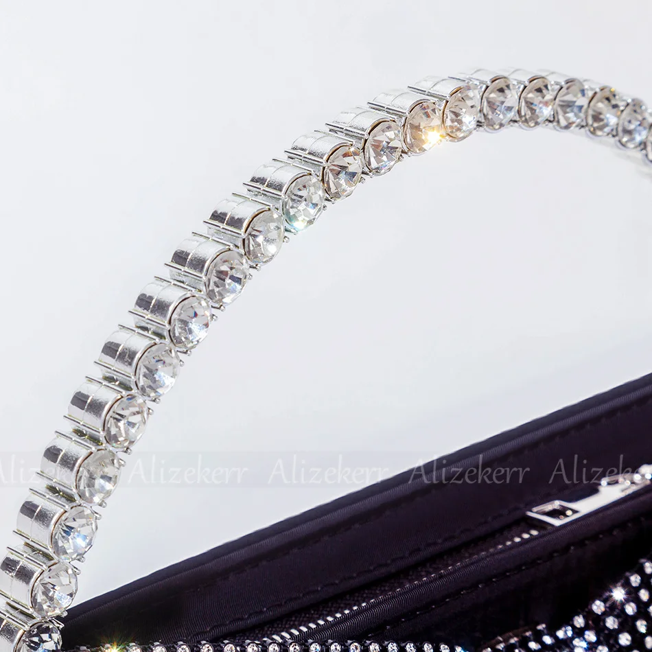 Bow Sleeping Circular Diamond Bag For Women's New Party Shining Crystal And Handbag Designer High Quality Luxury Wallet