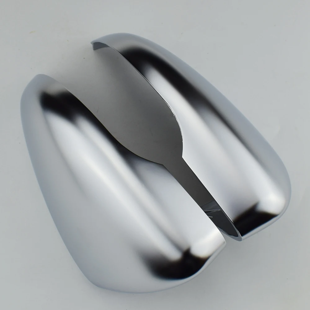 

Matt Chrome Mirror Cover Silver Rearview Side Mirror Cap Housing For Volkswagen VW Golf 6 MK6 Touran