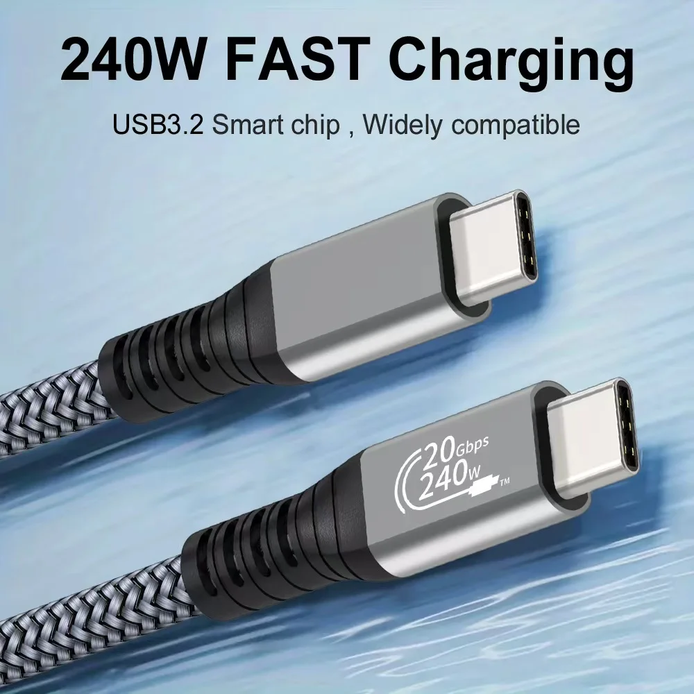 High-Power 240W USB-C to USB-C Fast Charging Cable