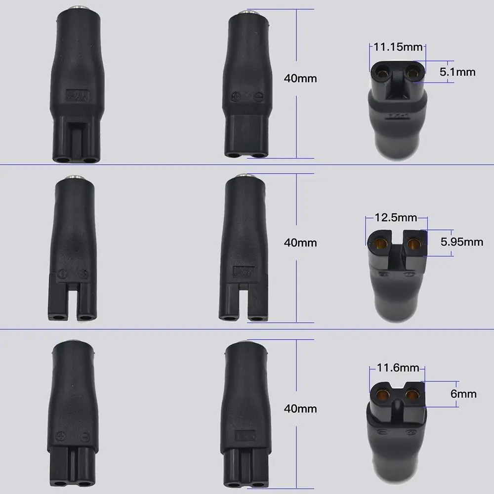 Universal 8 PCS Power Cord 5V Replacement Charger USB Adapter Suitable for All Kinds of Electric Hair Clippers