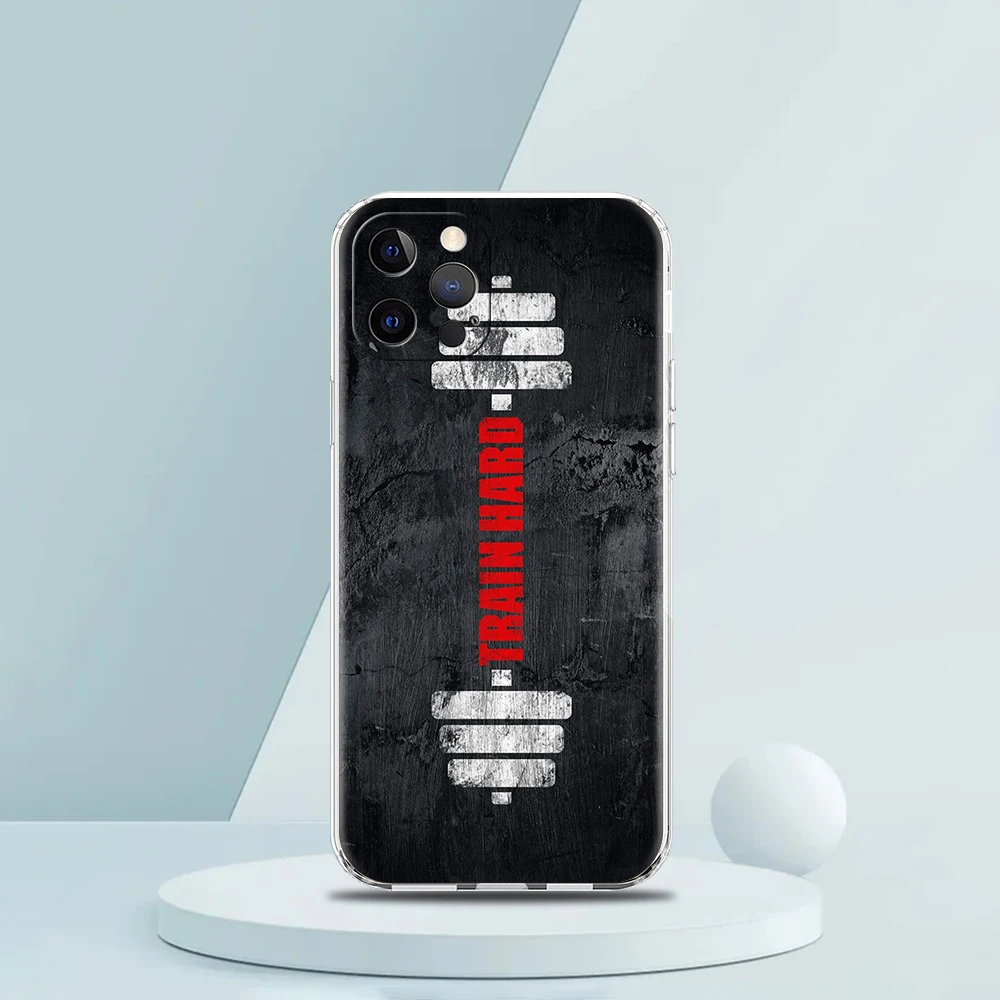 Barbell Deadlift Fitness Handyhülle für iPhone 16 15 14 13 12 Pro Max Transparent Weich für iPhone 11 Pro Max 7 8 Plus XS XR Taschen – Detail 6