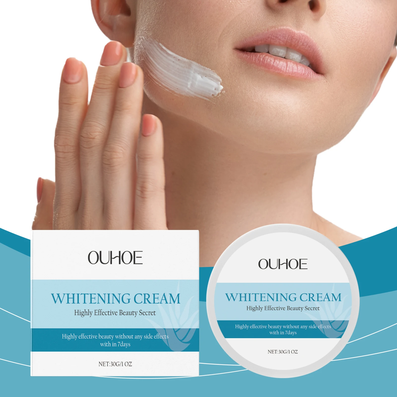 OUHOE Whitening Cream - Lighten Dullness, Even Skin Tone, Deep Nourish, All Skin Types, Night - time Repair 2