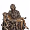 Famous Pieta Statue by Michelangelo Bronze Replica Sculpture Western Collectible Home Decoration 6