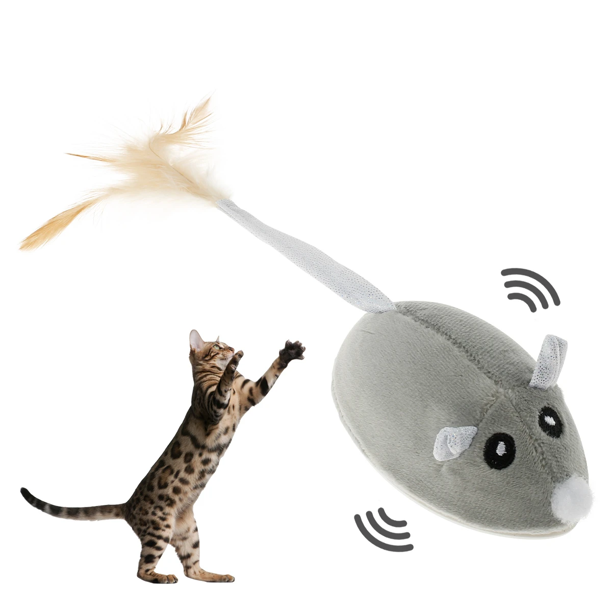 Automatic Toy Mouse Cats Automatic Moving Mouse Interactive Mouse