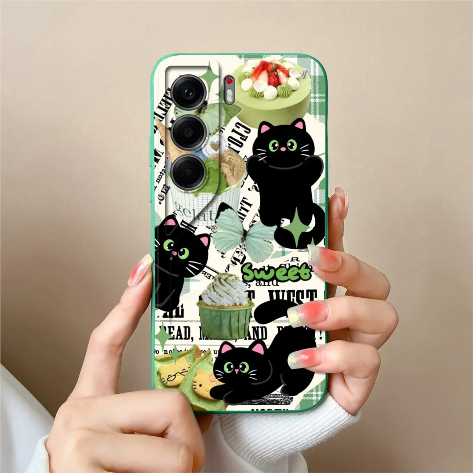 Funny Cat Silicone Soft Camera Protective Phone Case Cover
