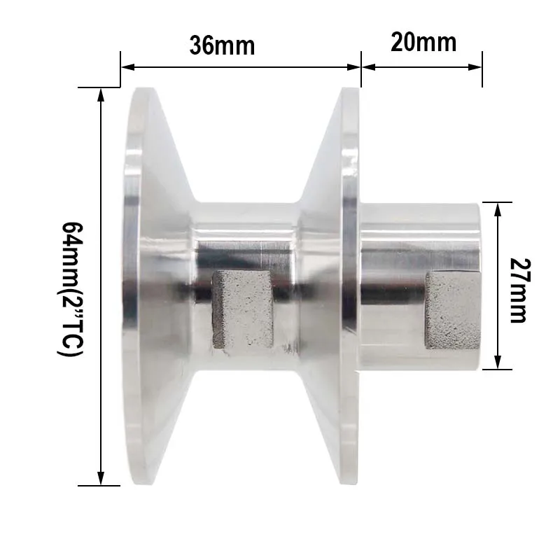 Adaptador De Triple Abrazadera De 2 Pulgadas X 1/2 "BSP(NPT