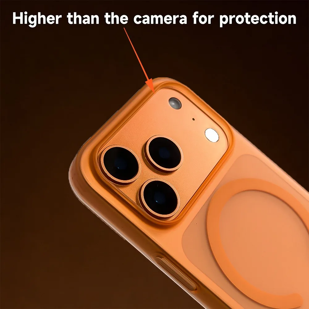 Sleek Matte Magnetic Wireless Charging Phone Case with Magsafe Compatibility