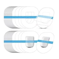 30/50Pcs Omnipod Adhesive Patches Waterproof Transparent Tape Clear Omnipod Covers Overpatch Pre Cut Back Paper 2