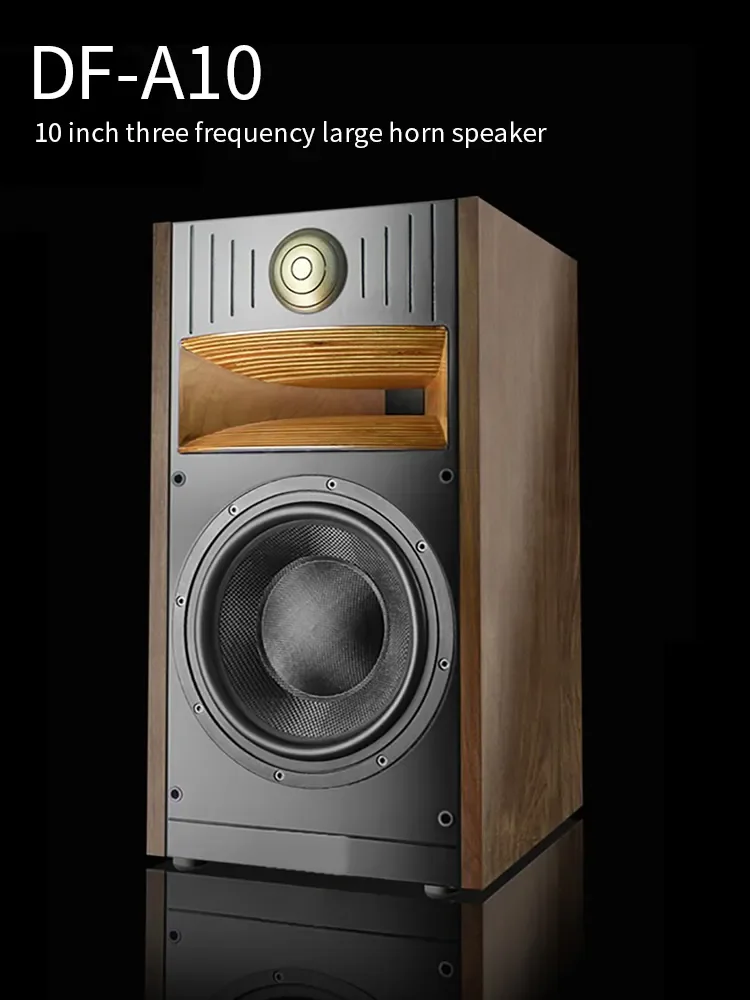 DF-A10 HIFI Speaker Bookshelf Speaker Wooden Case Passive None-Battery Lossless