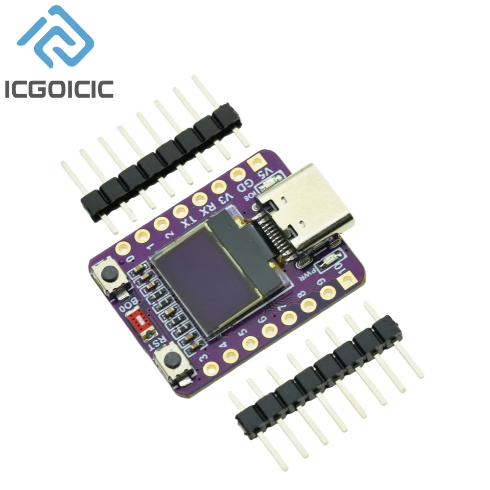 รูปสินค้า บอร์ดพัฒนา OLED ขนาด 0.42 นิ้วสำหรับ ESP32-C3 พร้อมโมดูล WiFi BT และเสาอากาศเซรามิก
