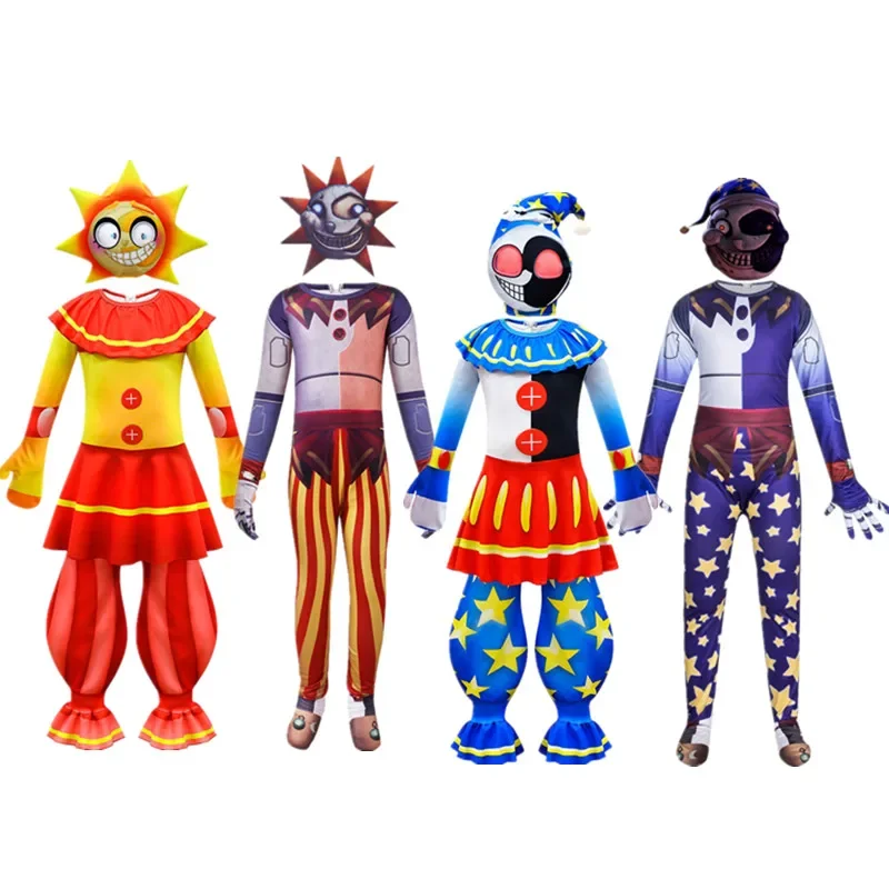 Five Nights Costume Tinto Freddo Party Fnaf Costumi Cosplay Fancy Sundrop E Cos Anime Costume Di Halloween Per Bambini