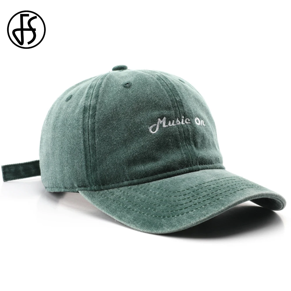 

FS модная винтажная женская шляпа с буквенным принтом, зеленая уличная бейсбольная кепка для мужчин, Snapback, хип-хоп, шляпы для папы, Casquette Femme 2023