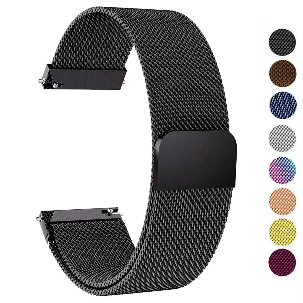 Premium Milanese Loop Magnetic Watch Band - 20mm & 22mm Stainless Steel Strap