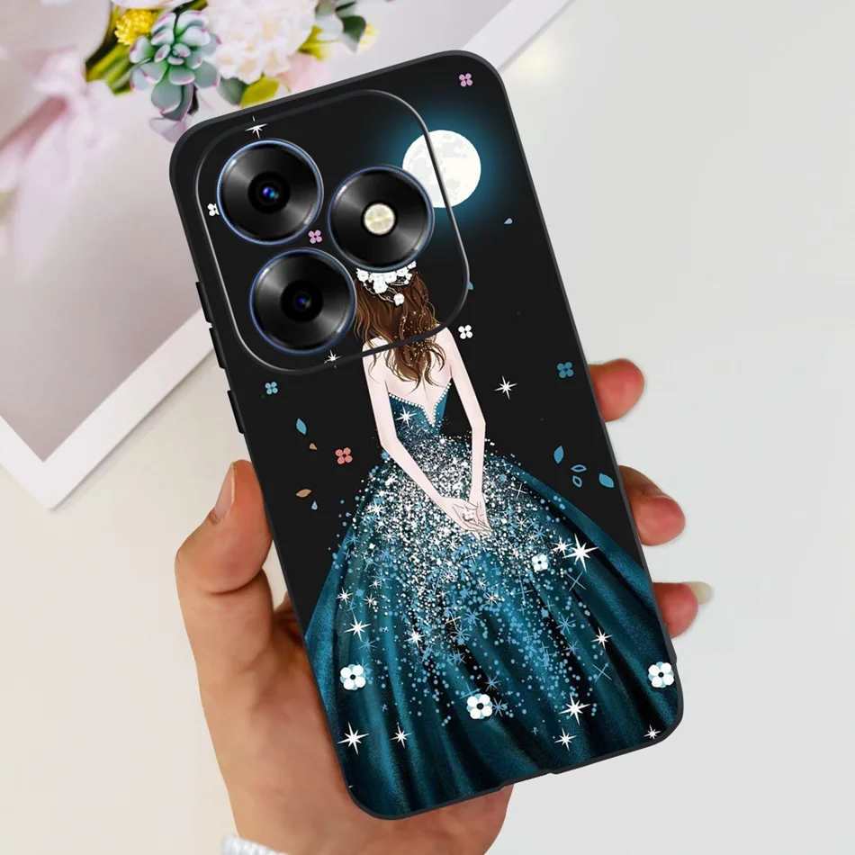 Fashion Elegant Painted Soft Silicone TPU Phone Back Cover