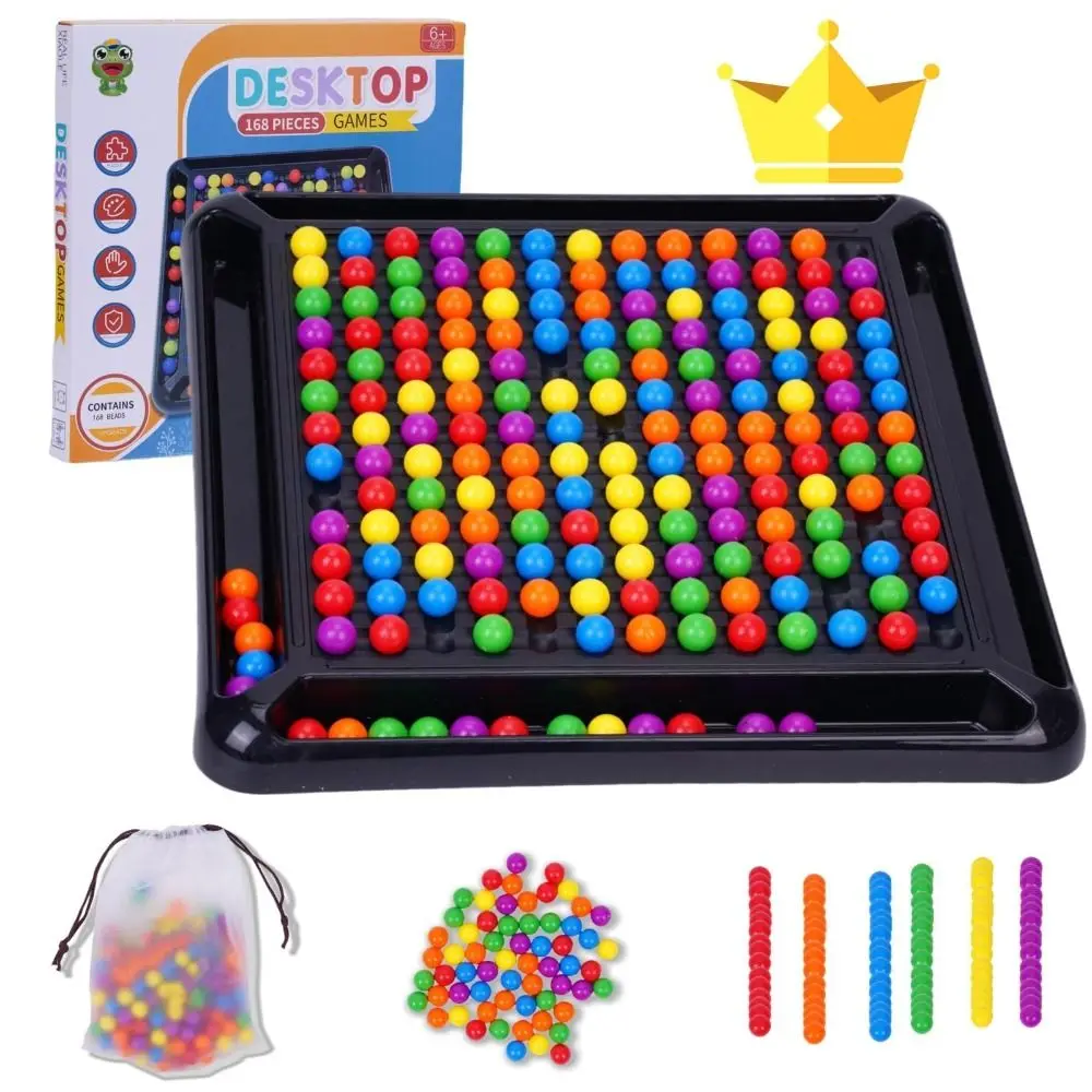 Plastic Intellectual Chessboard Parent-child Intelligent Brain Game Board Game Rainbow Ball Matching Toys Interaction Puzzle Toy