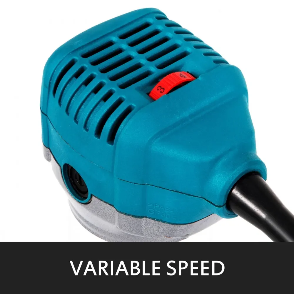 VEVOR Wood Router Wood Trimmer Machine Electric Hand Trimmer 30000RPM Power Carpentry Tool Woodworking Trimming Grooving Carving 3