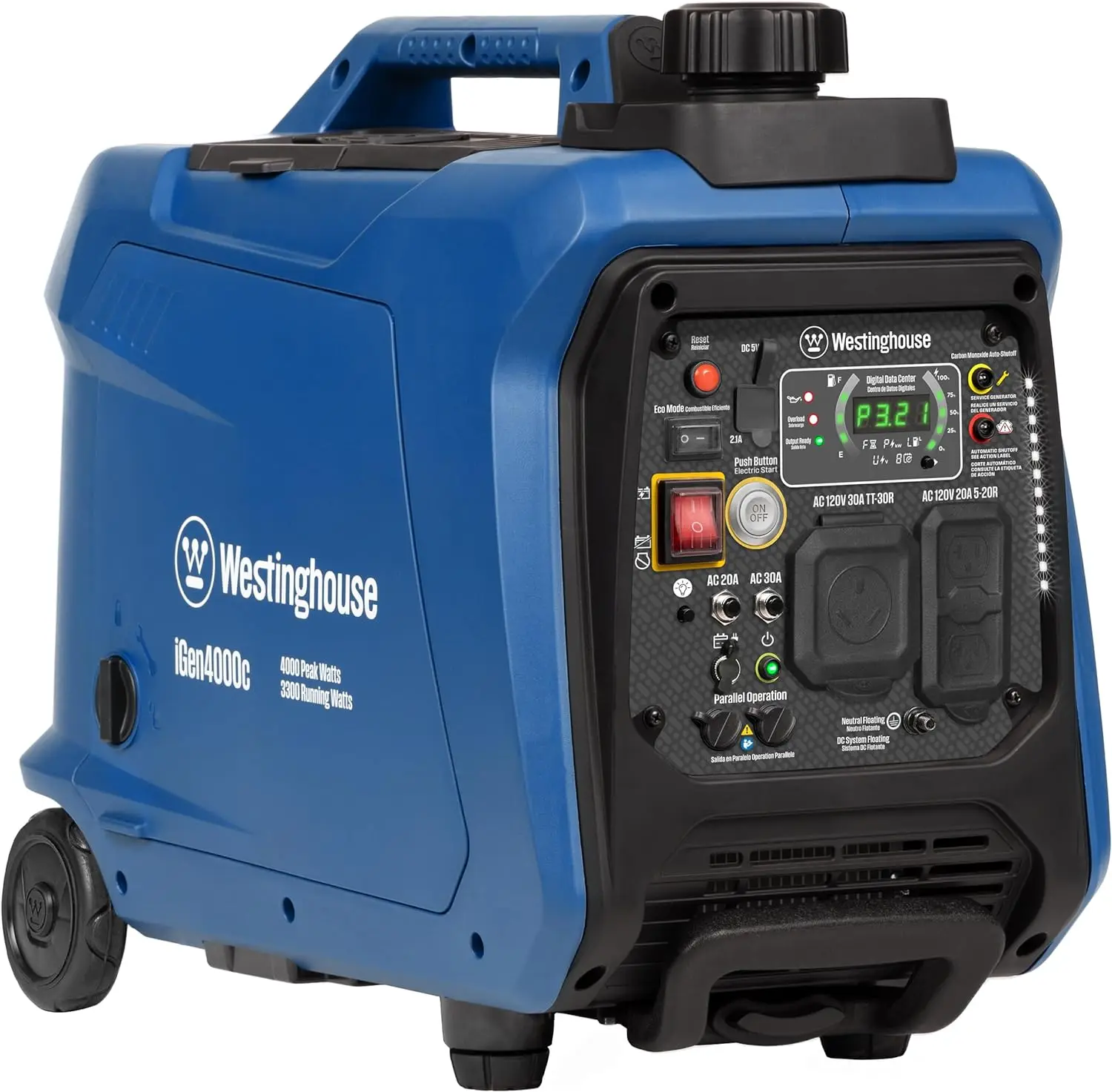 Outdoor Power Equipment 4000 Peak Watt Super Quiet Portable Inverter Generator Remote Electric Start Auto Choke