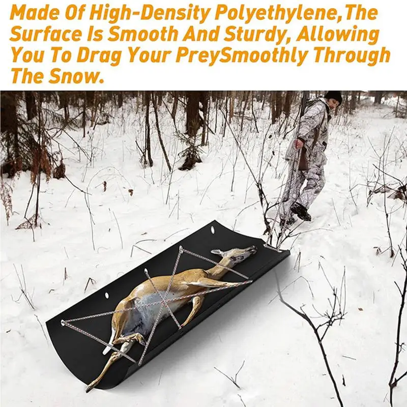 Heavy Duty Deer Drag Sleds Ice Fishing Sled Multi-Purpose Hunting Sled Durable Game Sled For Deer For Hauling Deer Hunting